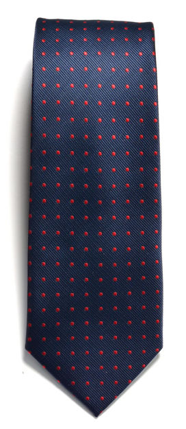 JH&F Tie Dot Navy/Red 0