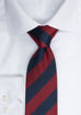 JH&F Tie Regimental Stripe Navy/Wine 0