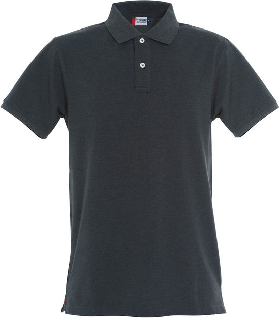 Stretch Premium Polo Anth Melange