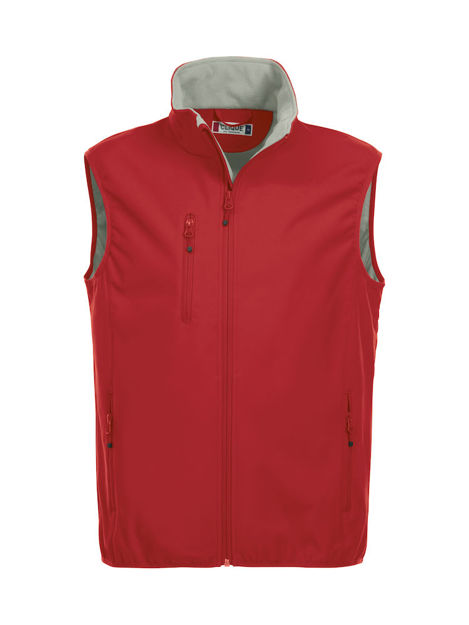 Basic Softshell Vest Red