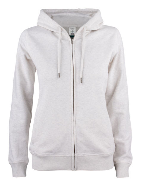 Premium OC Hoody FZ Ladies Nature Melange