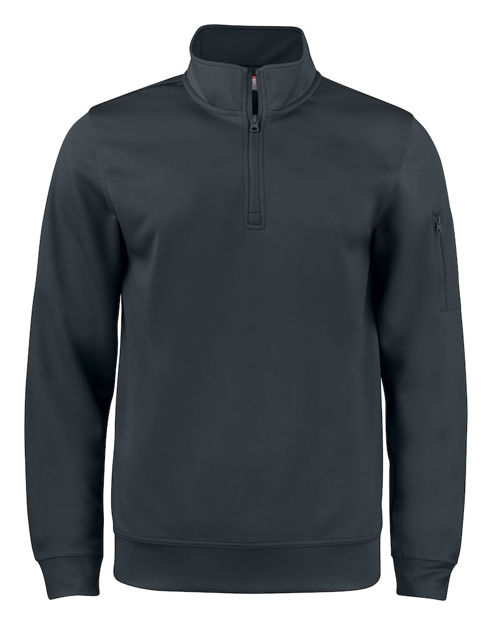 Basic Active Half Zip Black