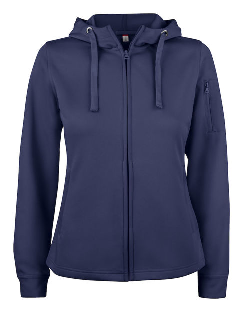 Basic Active Hoody FZ Ladies Dark Navy