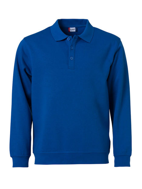 Basic Polo Sweater Royal Blue