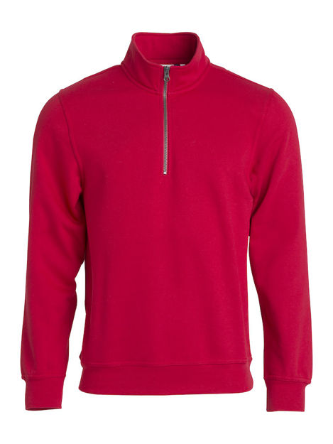 Basic Half Zip Red