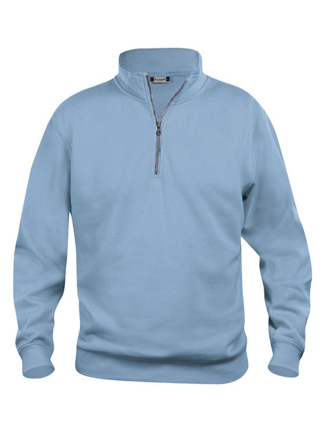 Basic Half Zip Light Blue