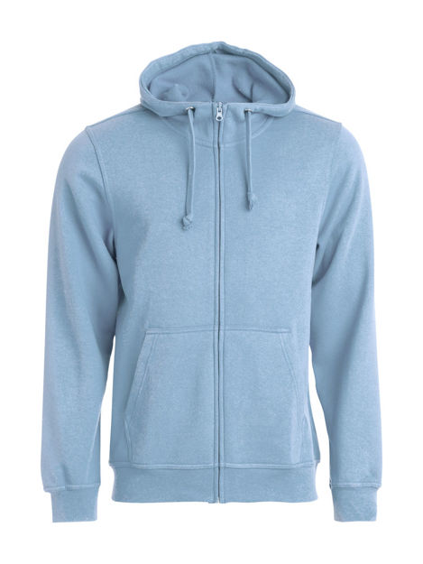 Basic Full Zip Mens Light Blue