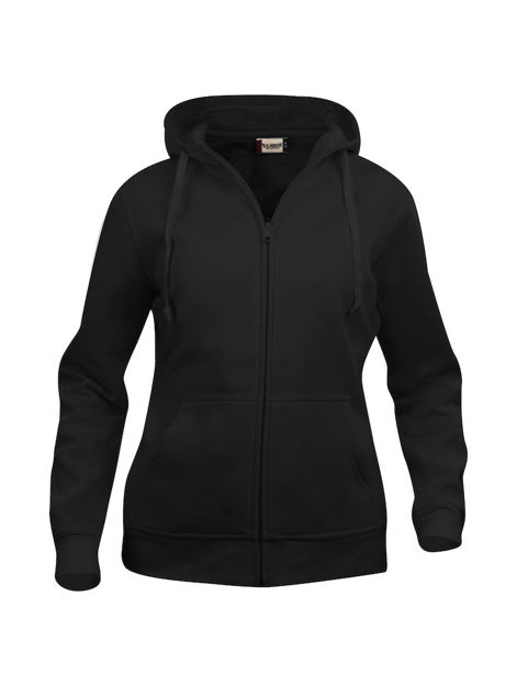 Basic Full Zip Ladies Black