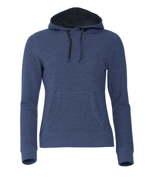 Classic Hoody Ladies Blue Melange