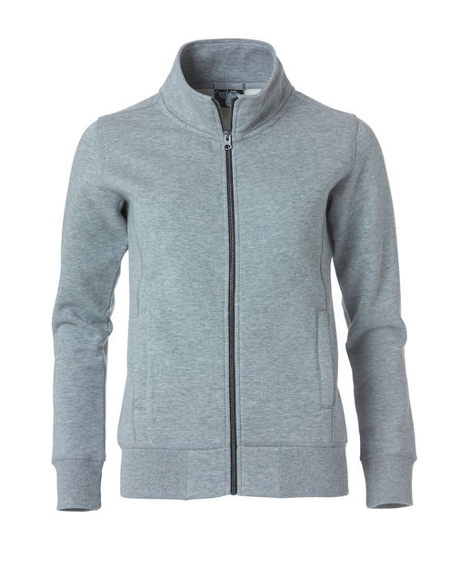 Classic Cardigan Ladies Grey Melange