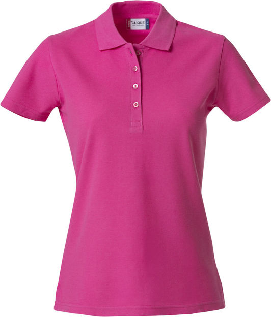 Basic Polo Ladies Brightcerise