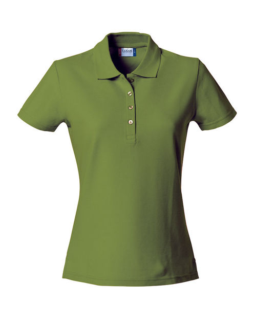 Basic Polo Ladies Military Gre