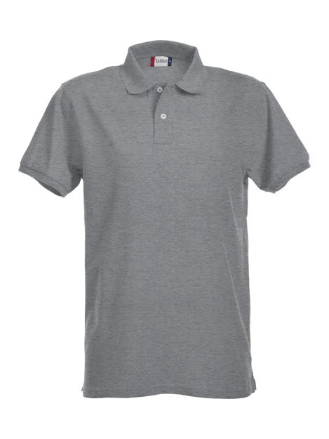 Stretch Premium Polo Grey Melange