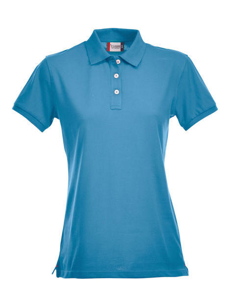 Stretch Premium Polo Ladie Turquoise