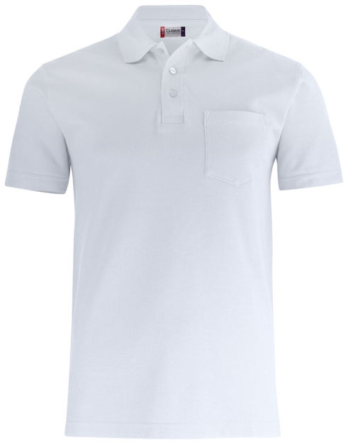 Basic Polo w. Pocket White