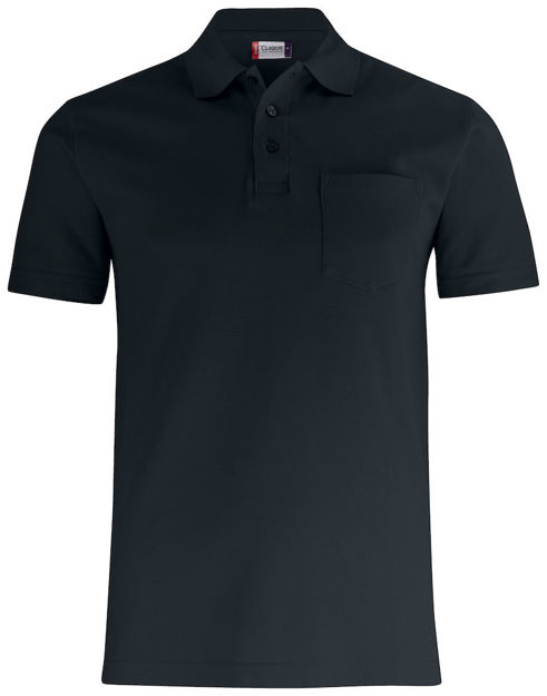 Basic Polo w. Pocket Black