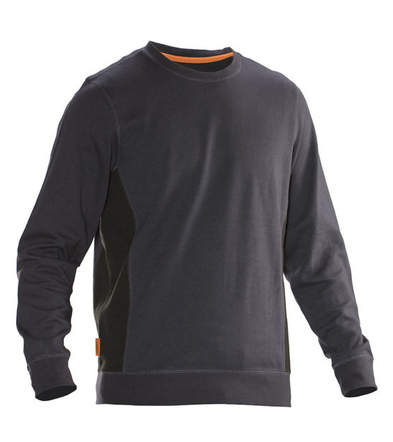 Sweatshirt Roundneck Dark Grey/Bl