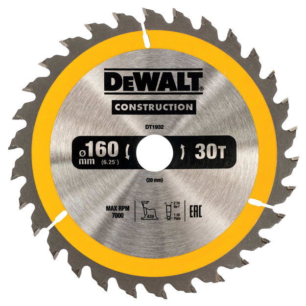 SAGBLAD 160X20X30T DT1932 DEWALT