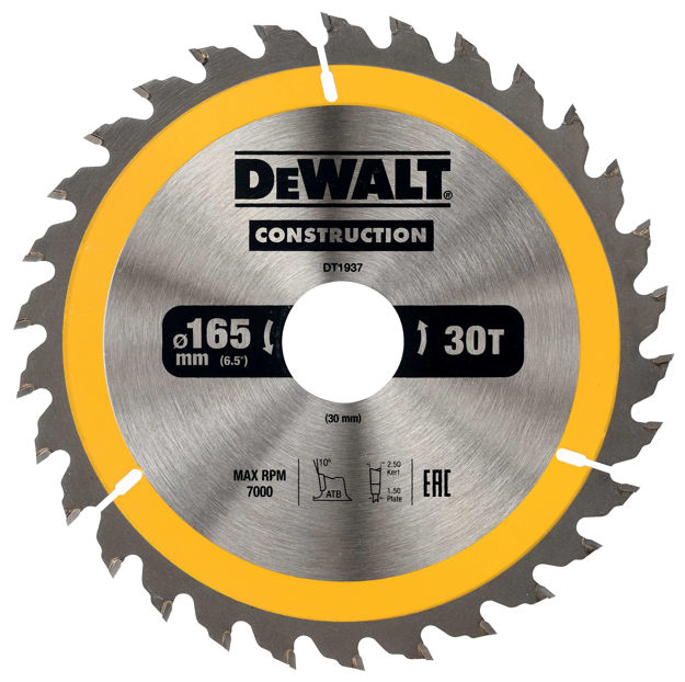 SAGBLAD 165X30X30T DT1937 DEWALT