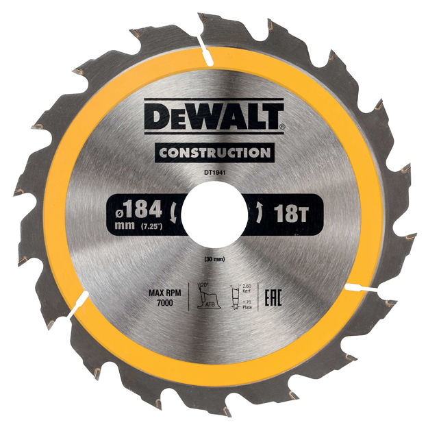 SAGBLAD 184X30X18T DT1941 DEWALT