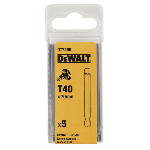 BITS 70MM TORX T40X5 DT7296 DW