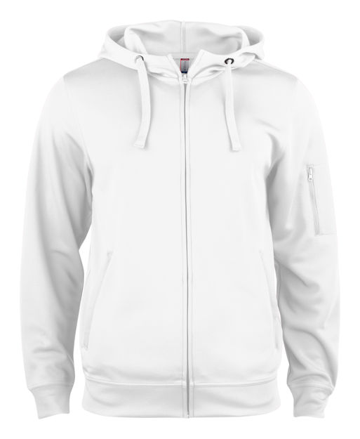 Basic Active Hoody FZ White