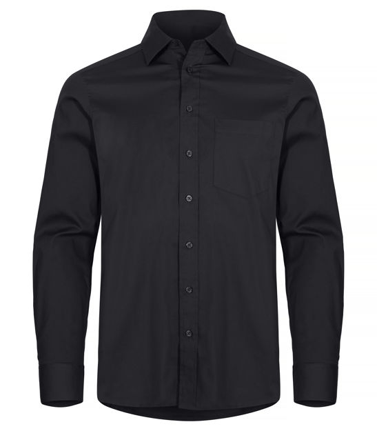 Stretch Shirt LS Black