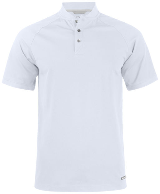 Advantage Stand-Up Collar Polo White