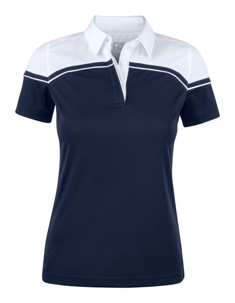 Seabeck Polo Ladies Dark Navy w/White yoke