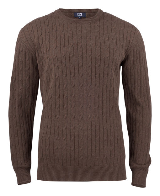Blakely Knitted Sweater Men Brown Melange