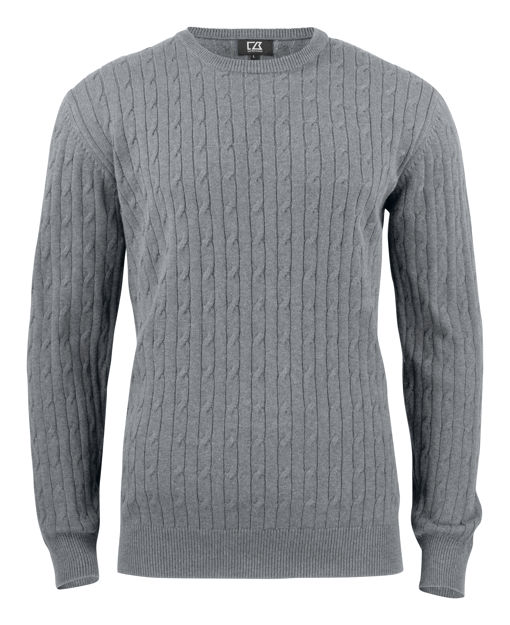 Blakely Knitted Sweater Men Grey Melange