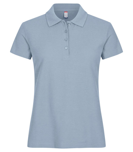 Basic Polo Ladies Soft Blue