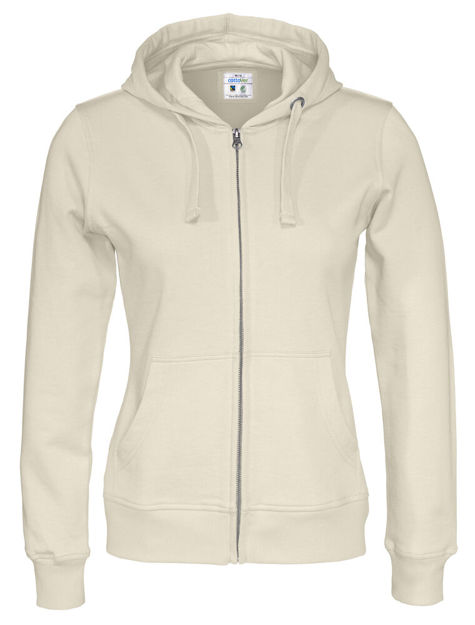 Full Zip Hood Lady (GOTS) Off White