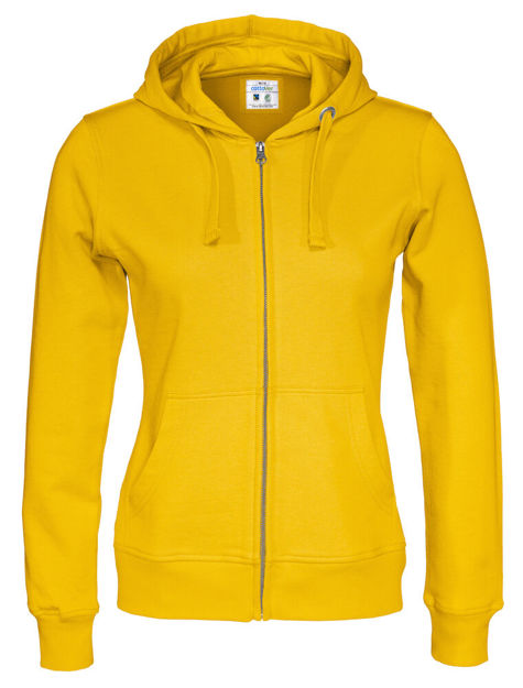 Full Zip Hood Lady (GOTS) Yellow