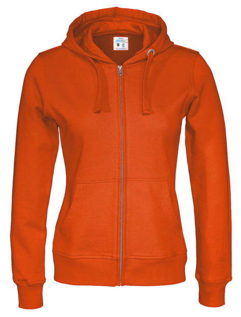 Full Zip Hood Lady (GOTS) Orange