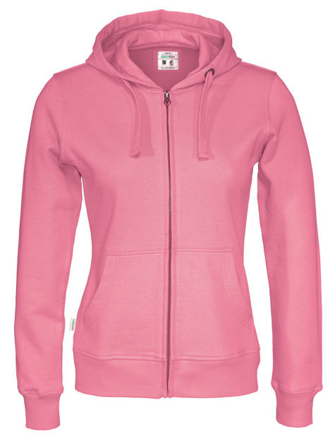 Full Zip Hood Lady (GOTS) Pink