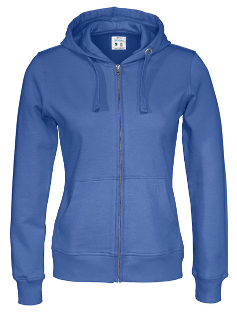 Full Zip Hood Lady (GOTS) Royal