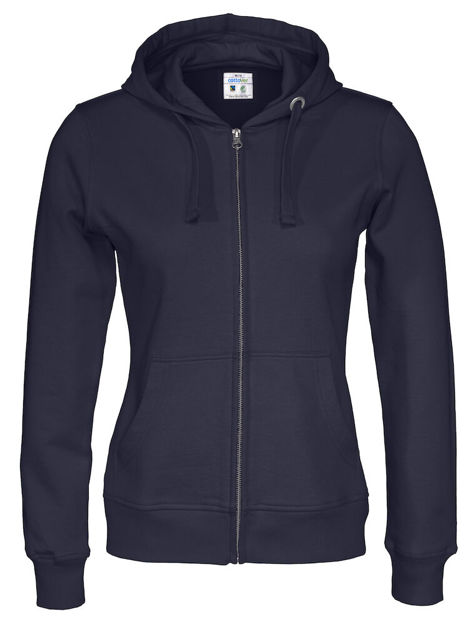 Full Zip Hood Lady (GOTS) Navy