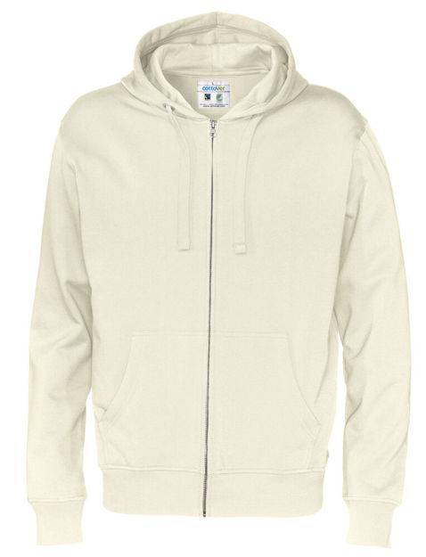 Full Zip Hood Man (GOTS) Off White