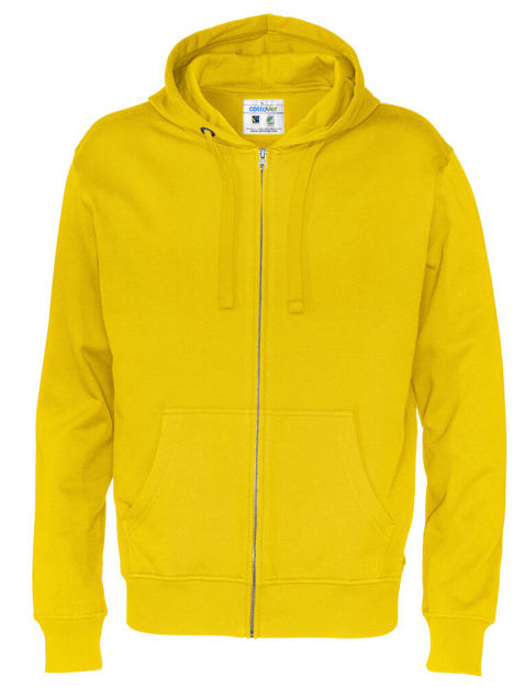 Full Zip Hood Man (GOTS) Yellow