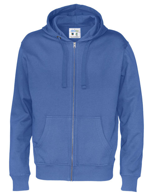 Full Zip Hood Man (GOTS) Royal