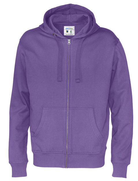 Full Zip Hood Man (GOTS) Purple