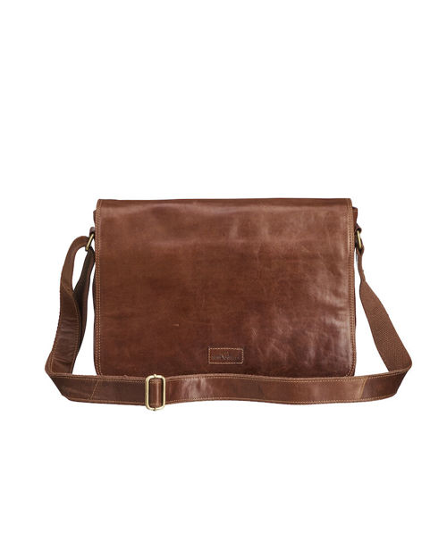 Leather Line Shoulderbag Brown 0